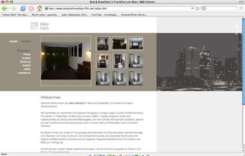 Screenshot Website B&B Hübner